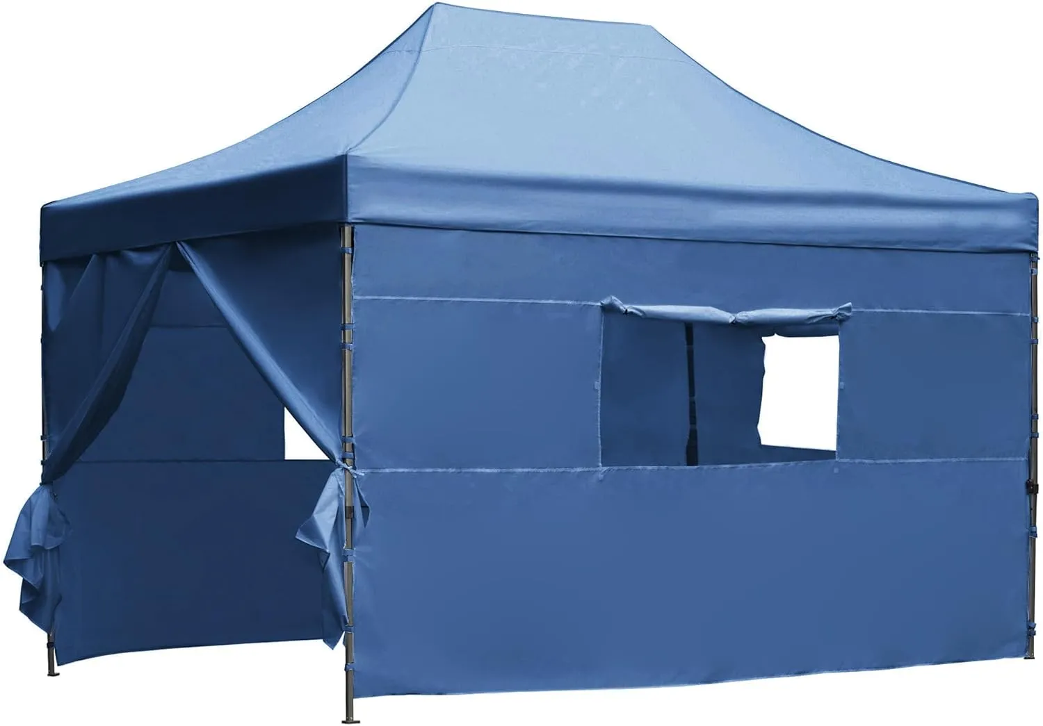 10x30 FT Pop Up Gazebo with Wheeled Bag, Easy Set up Canopy Tents with Sidewalls, Height Adjustable Tent Canopy for Weddings, Events, Backyard