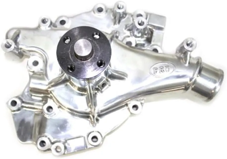 1446010 Performance Quotient Polished 5/8" Pilot Shaft High Flow Aluminum Water Pump for Ford 429/460 1970-92