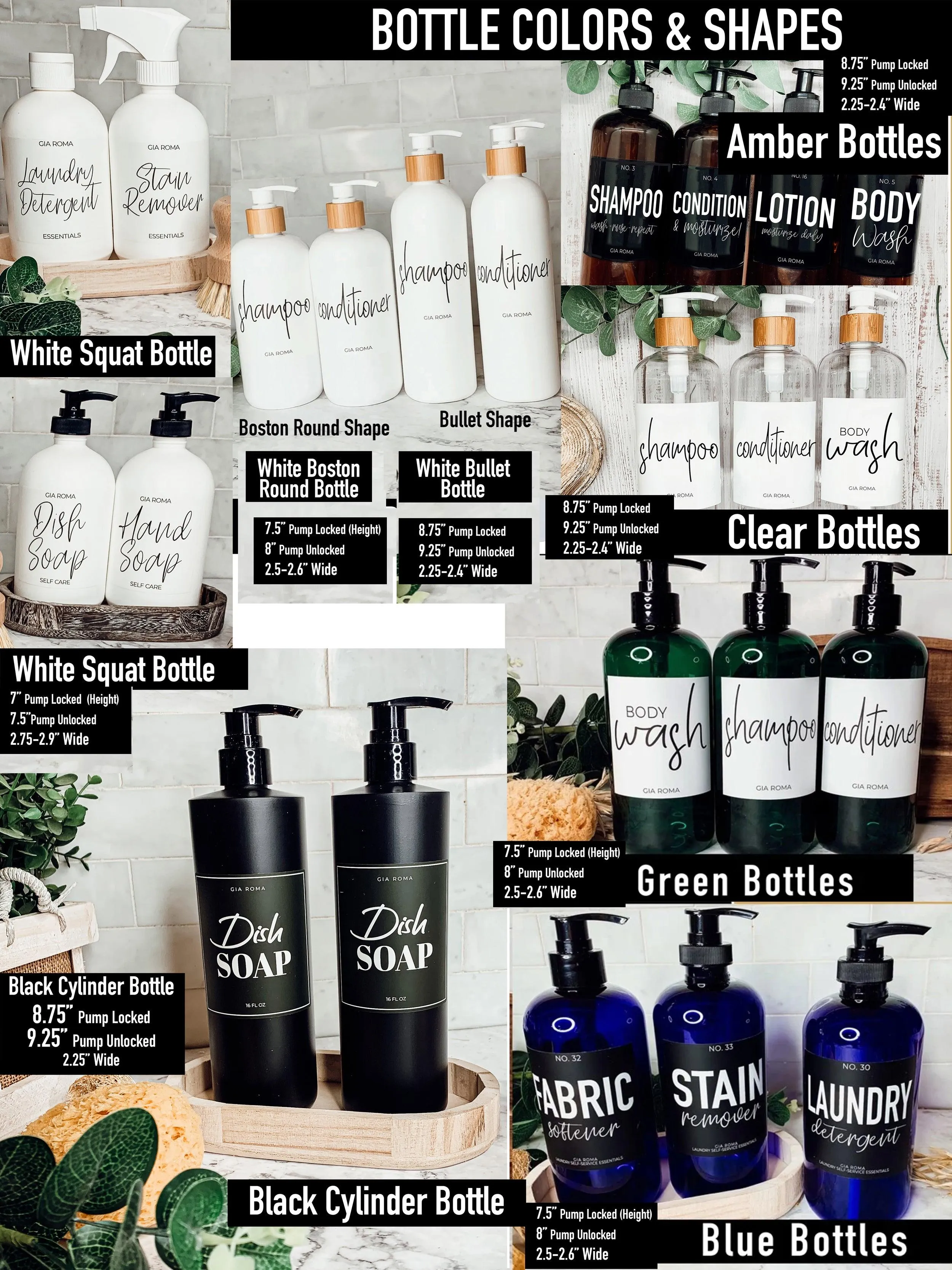 16oz Plastic Clear Dispenser | Black Label