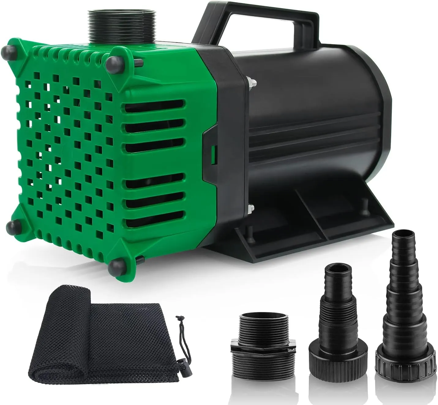 1800GPH Submersible Pond Pump 150W High Lift Water Fountain Pump with 25ft Power Cord Aquarium Pump for Waterfall Koi Pond Fish Tank Hydroponic with Pump Barrier Bag