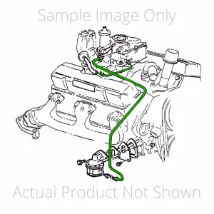 1971-72 Chevrolet/GMC Truck/Blazer/Jimmy 2WD Big Block 4bbl Short Pump w/o AC 3/8" Pump to Carb Line 1pc, Stainless