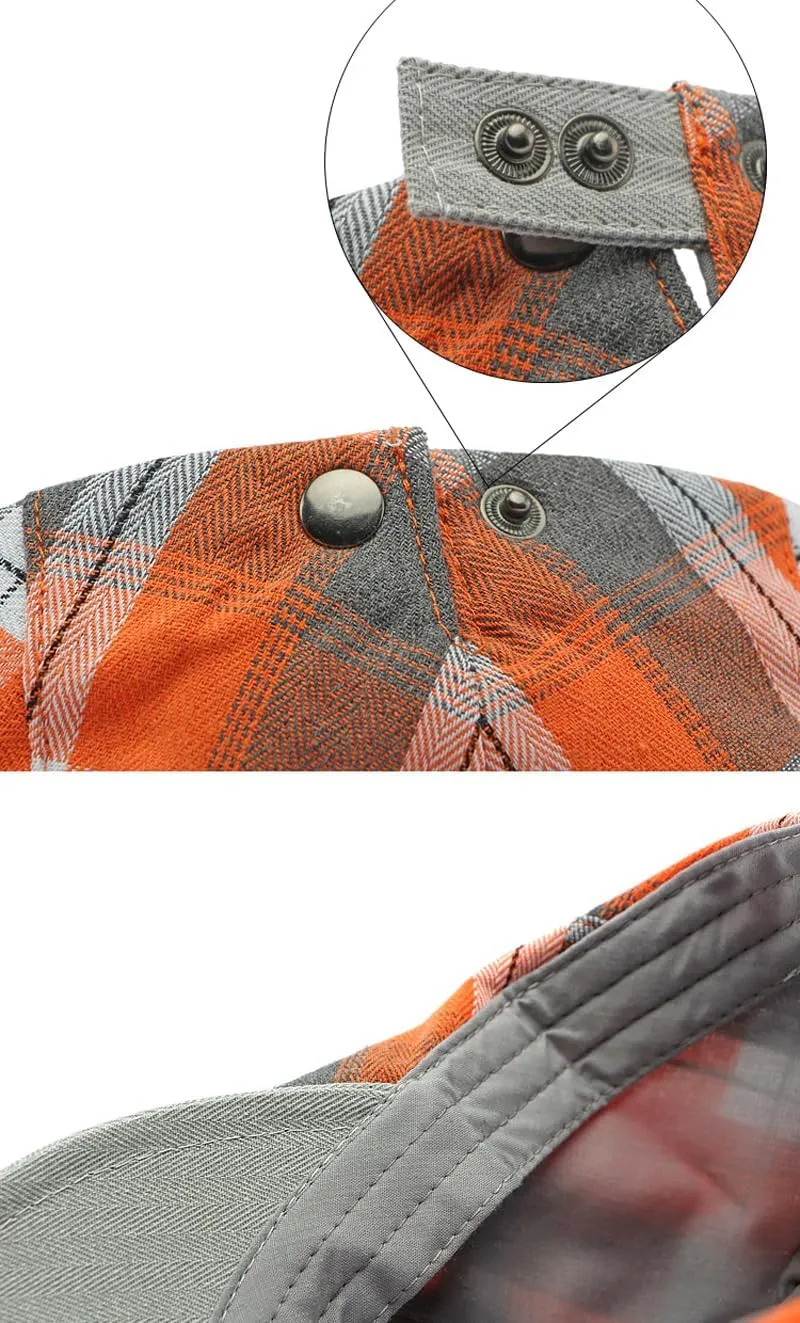 2 Pack Men's Newsboy Flat Cap Adjustable Plaid Ivy Gatsby Cabbie Driving Golf Hat Beret