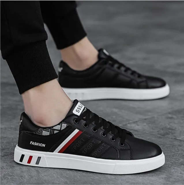 2021 Men Casual White Shoes Summer Flat Breathable Sneakers