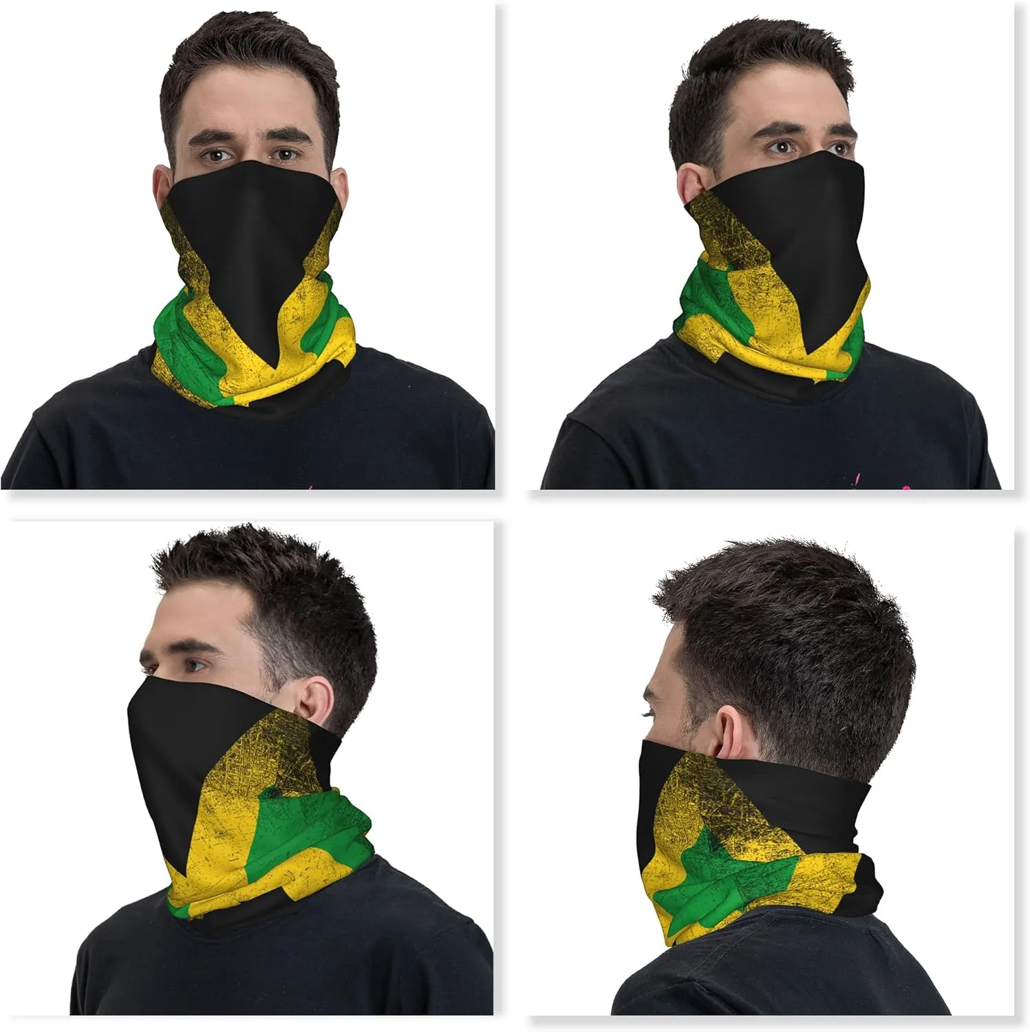 4Pcs Magic Headwear Neck Gaiter Tube Scarf Headbands Bandana Balaclava for Outdoor Running Cycling Skating Work Out