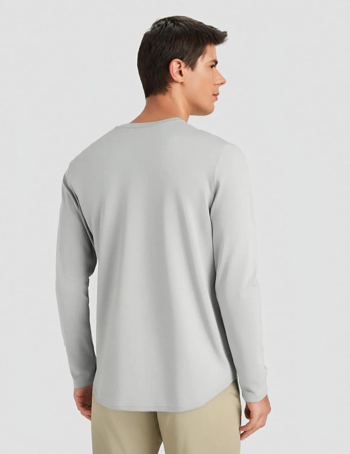 6 Pack Men's Quick Dry Long Sleeve Shirts UPF 50  UV Sun Protection SPF Shirt Moisture Wicking T-Shirt for Casual Workout