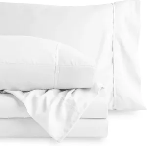 600 TC PercaleCotton Sheets for Full XL Size Bed - Percale Cotton Sheets Full XL Sheets Full XL Size Deep Pocket Cotton Bed Sheets Full XL Cotton Sheets Full XL Size Cotton Bedsheet Set Full XL Size
