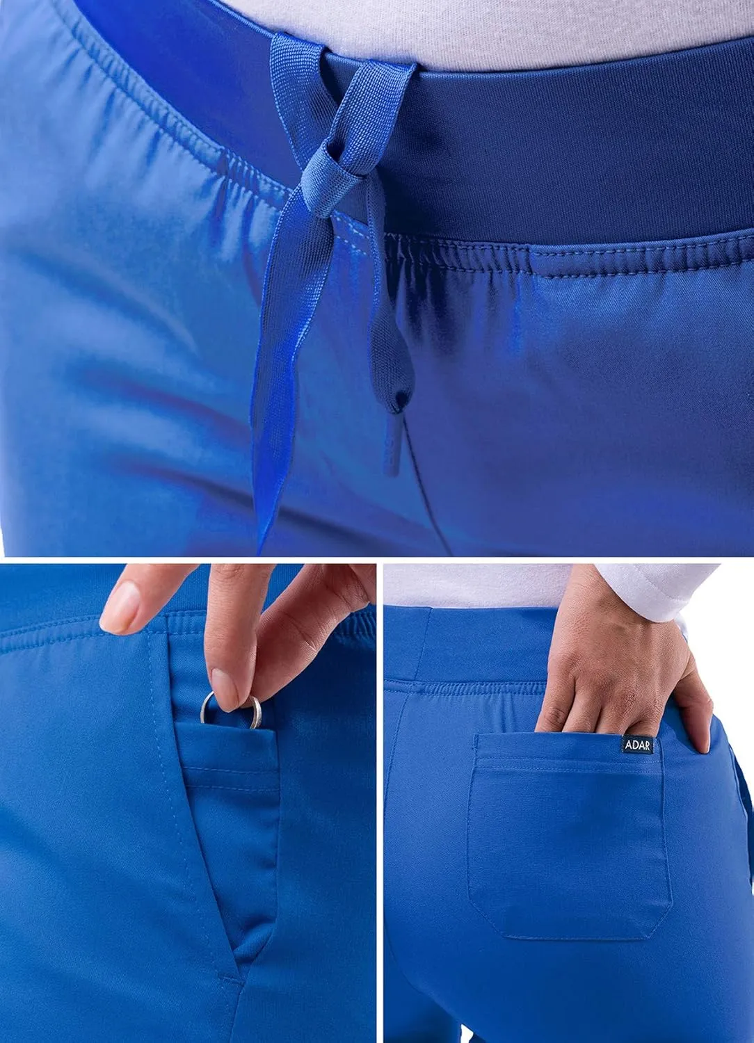 Adar Pro Scrubs for Women - Skinny Leg Yoga Scrub Pants