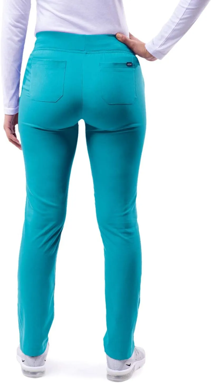 Adar Pro Scrubs for Women - Skinny Leg Yoga Scrub Pants