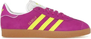 Adidas Gazelle Womens Sneaker (Purple Burst Solar Yellow, 7.5)
