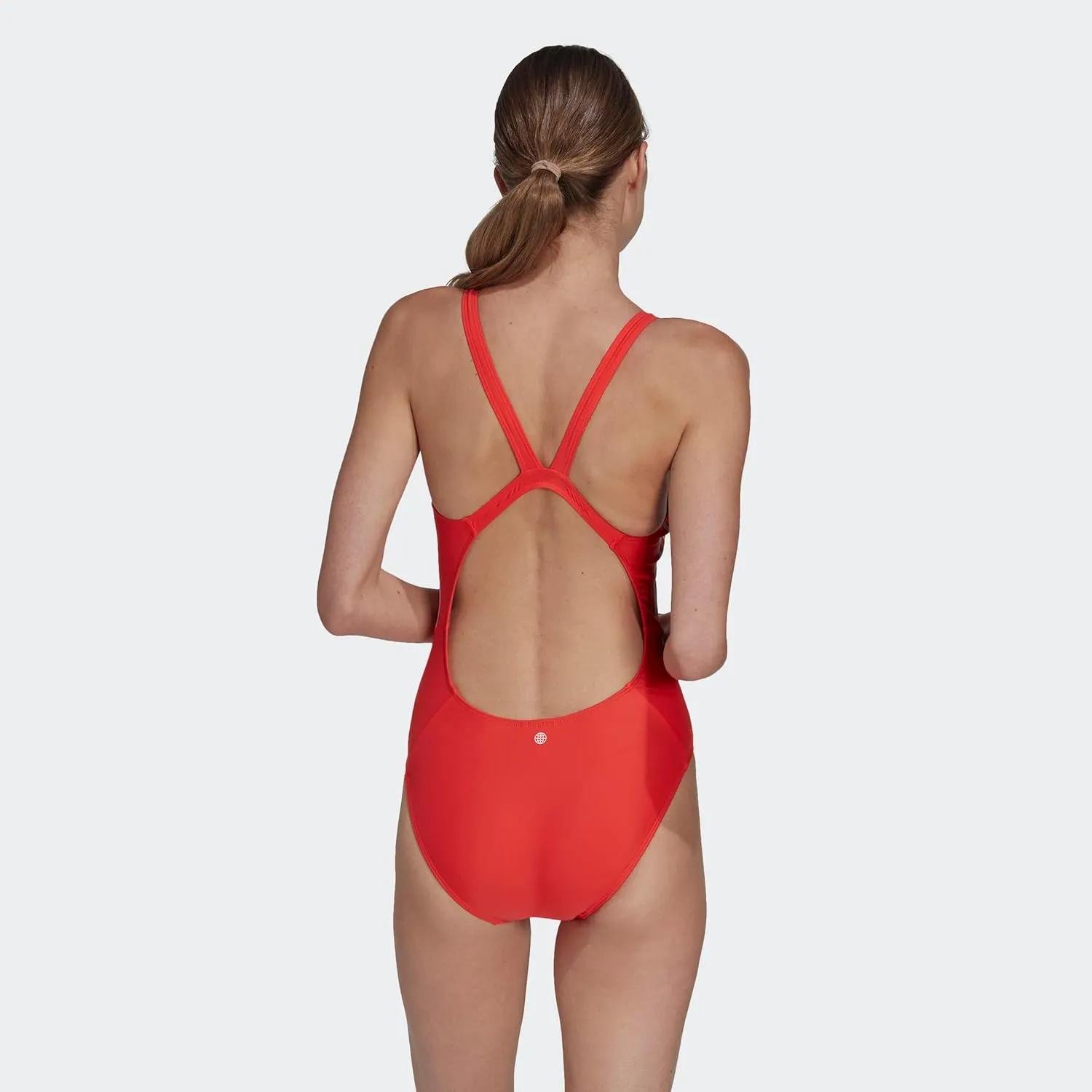 adidas Women's Mid 3-Stripes Swimsuit