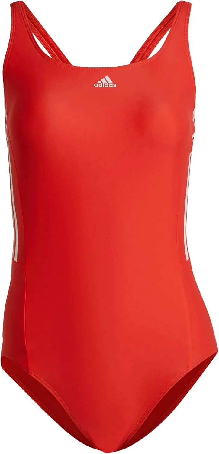 adidas Women's Mid 3-Stripes Swimsuit