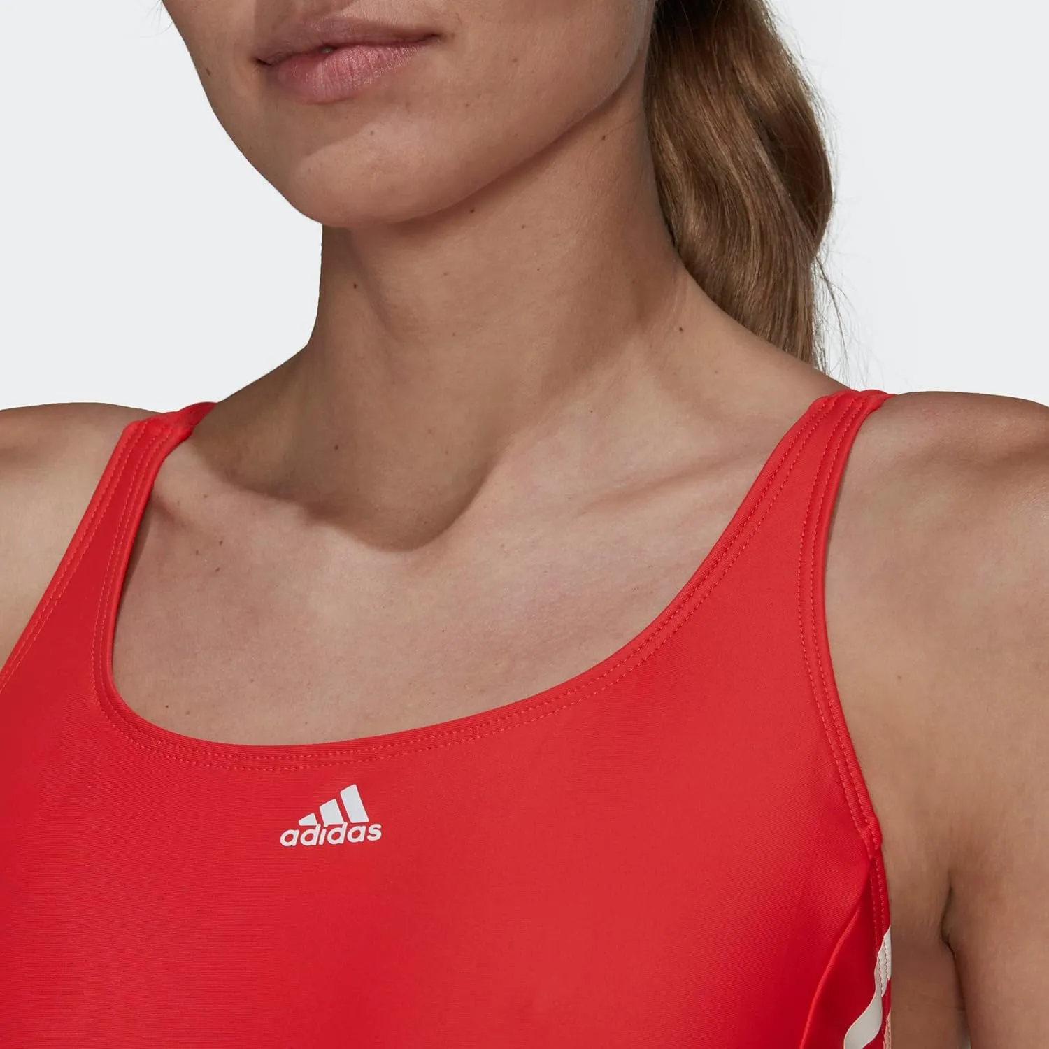 adidas Women's Mid 3-Stripes Swimsuit