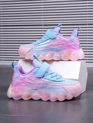 Adorable Breathable Mesh Sneakers for Girls - Lightweight Flat Round Toe Design