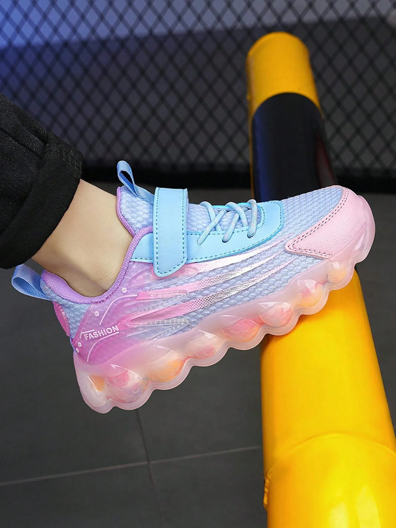 Adorable Breathable Mesh Sneakers for Girls - Lightweight Flat Round Toe Design