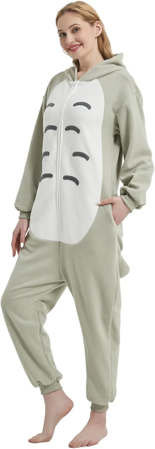 Adult Onesie Animal One Piece Pajamas Hollaween Costume Christmas Unisex Cosplay Sleepwear for Women Men
