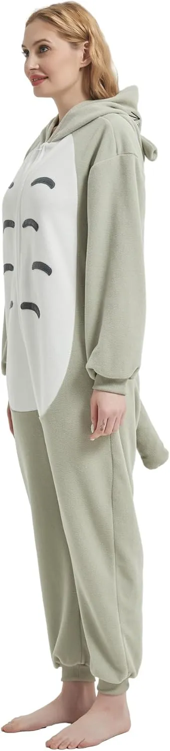 Adult Onesie Animal One Piece Pajamas Hollaween Costume Christmas Unisex Cosplay Sleepwear for Women Men