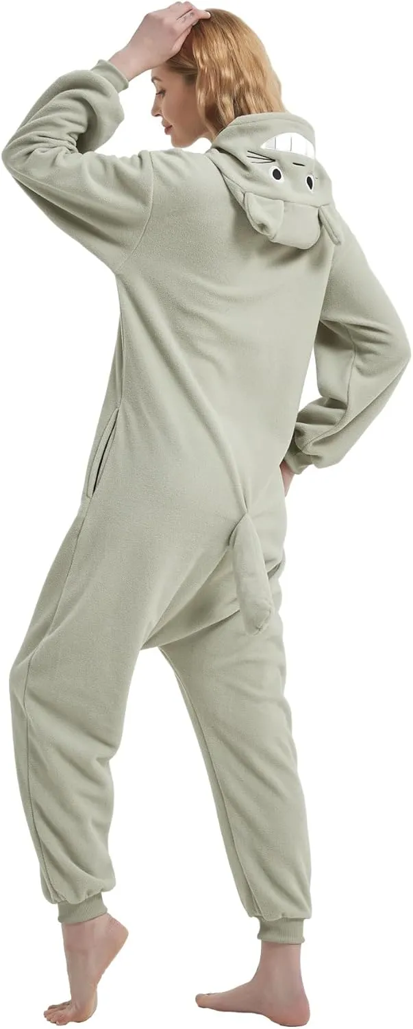Adult Onesie Animal One Piece Pajamas Hollaween Costume Christmas Unisex Cosplay Sleepwear for Women Men