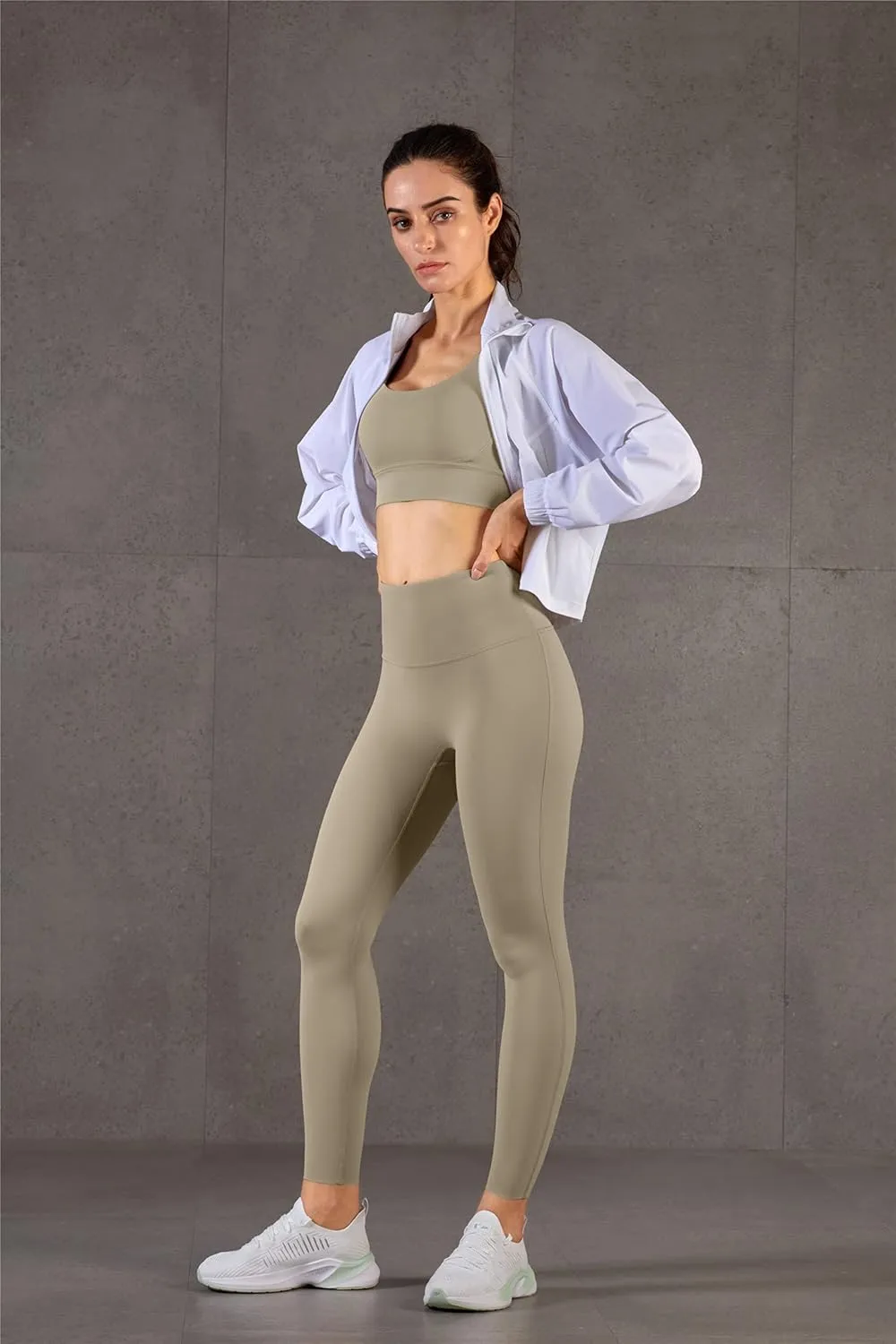 altiland Women's Athletic Running Yoga Gym Track Zip Up Cropped Jackets UPF 50  Sun Protection Long Sleeve Workout Shirts