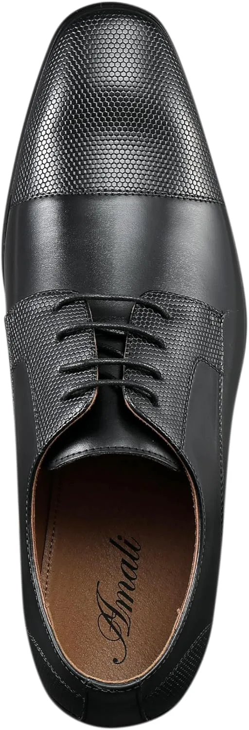 Amali Piedmont - Mens Dress Shoes - Oxford Shoes for Men - Tuxedo Shoes - Lace Up Mens Casual Dress Shoes