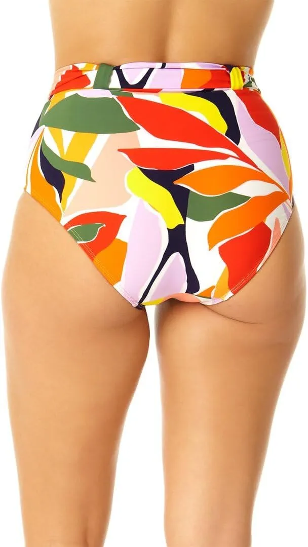 Anne Cole Soft Belted High-Waist Bottoms