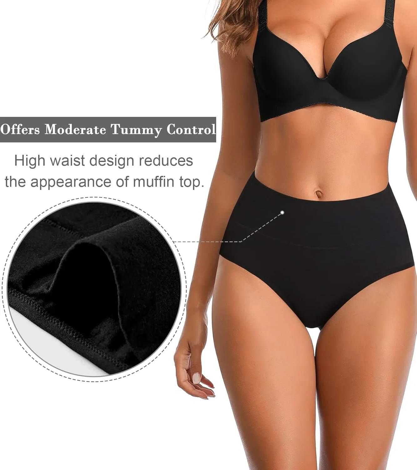 ASIMOON Womens Cotton Underwear Breathable Stretch Postpartum Panties Full Coverage Ladies Briefs Multipack