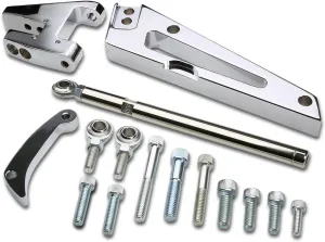 Auto Dynasty Compatible with Chevy Big Block BBC V8 Short Water Pump Alternator Bracket   Adjuster Tensioner Rod