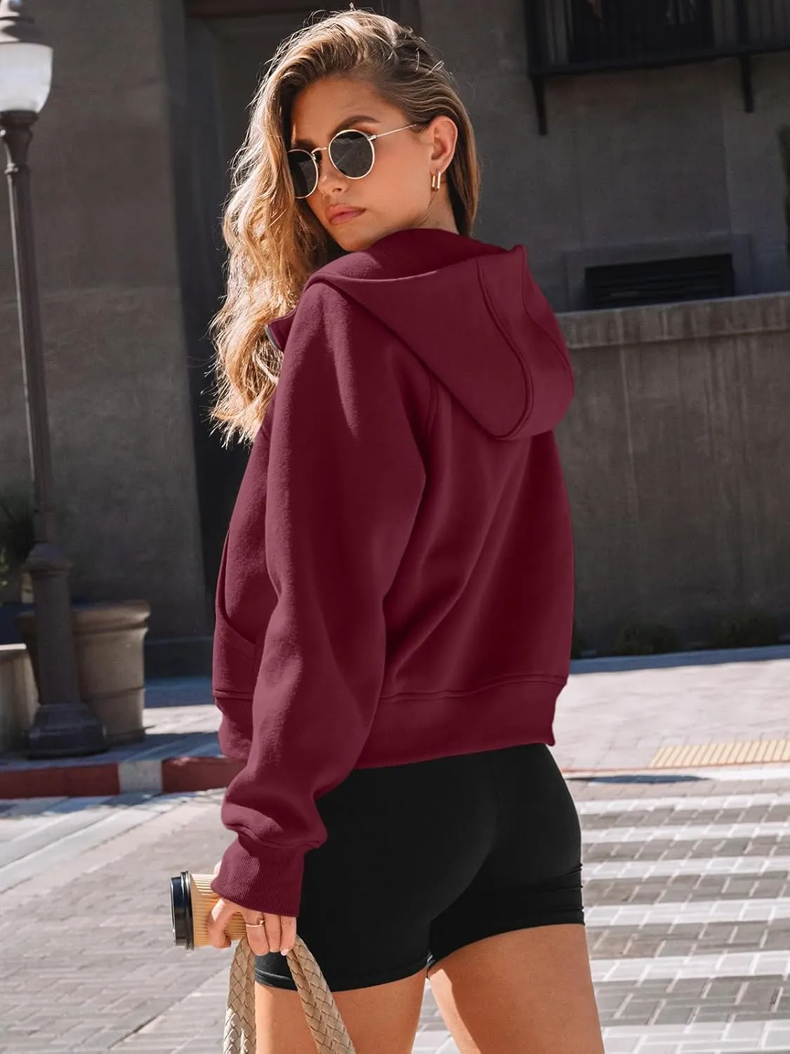 AUTOMET Womens Zip Up Hoodies Fleece Jackets Oversized Sweatshirts Fall Fashion Outfits 2025 Sweaters Winter Clothes