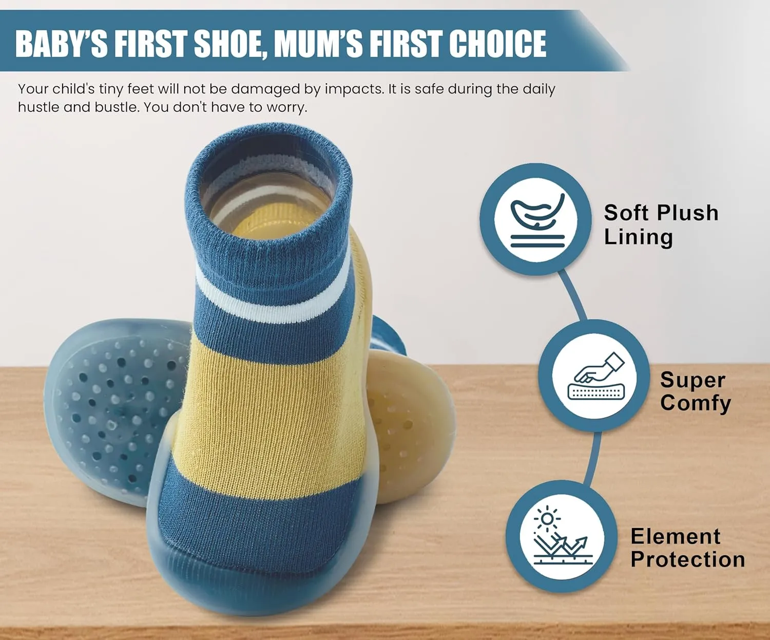 Baby Shoes Boys Girls First Walking Shoes Non Slip Soft Sole Sneakers Toddler Infant Babygirl Sock Shoes