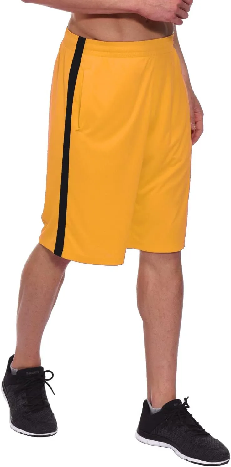 baleaf Men's Basketball Shorts Long with Zipper Pockets Quick Dry Workout Training Drawstrings 11"