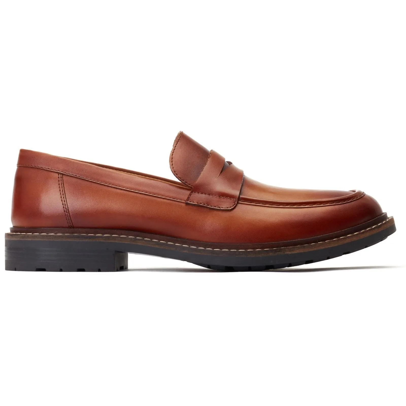 Base London Men's Ivey Loafer in Burnt Tan