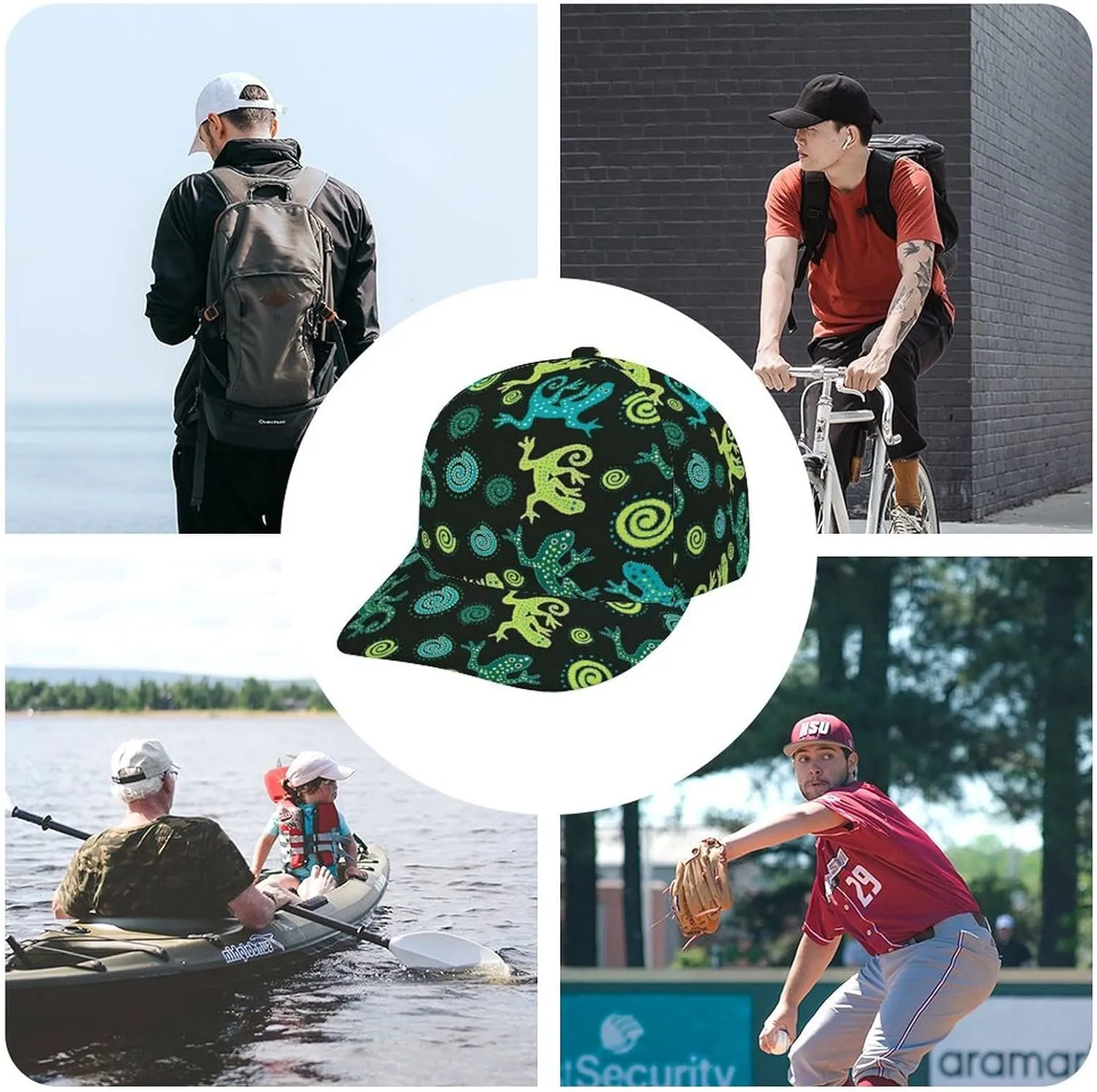 Baseball Cap for Men Women Adjustable Breathable Baseball Hat Unconstructed Headwear
