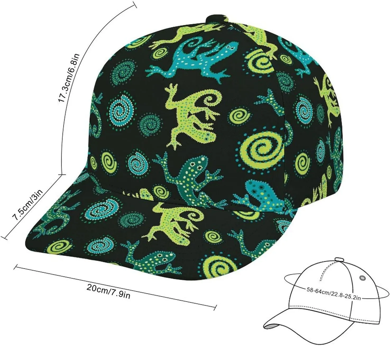 Baseball Cap for Men Women Adjustable Breathable Baseball Hat Unconstructed Headwear
