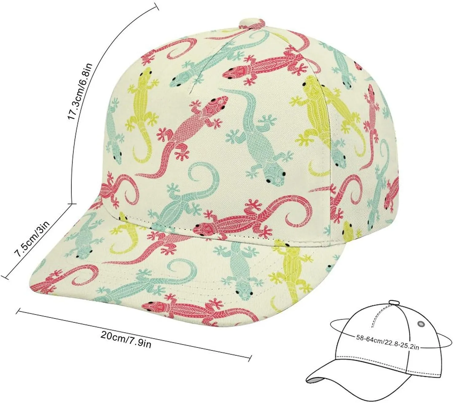 Baseball Cap for Men Women Adjustable Breathable Baseball Hat Unconstructed Headwear