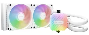 be quiet! Light Loop 240mm | All in One Water Cooling System | ARGB Water Cooler | ARGB Hub | Customizable LED Cooling Block | White | BW021