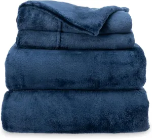 Berkshire Blanket Classic VelvetLoft® Warm Sheet Set, Full Size Sheet Set, 4 Piece Velvety Soft Heavyweight Flannel Bedding with Deep Pockcets (Full)