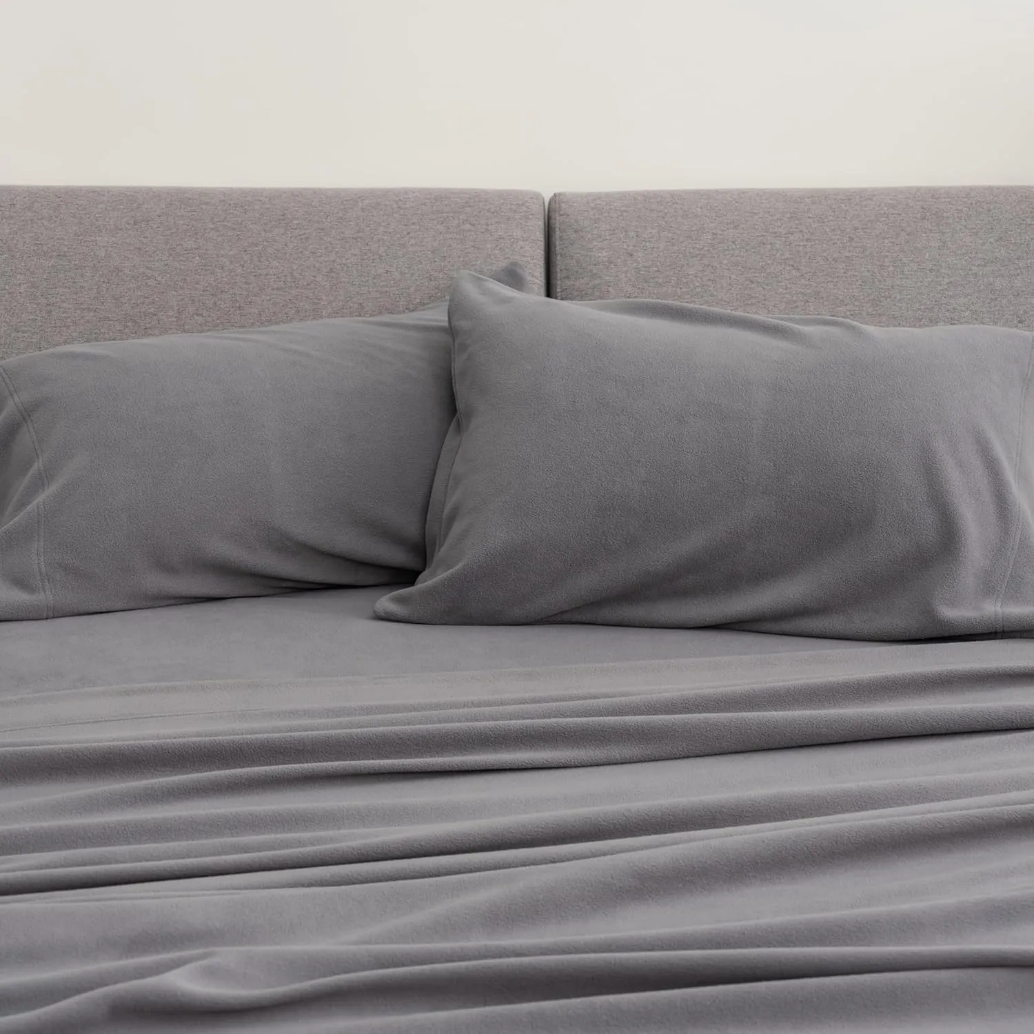 Berkshire Blanket Luxury Soft Microfleece Queen Sheet Set, Warm and Durable, All Season Sheet (Queen, November Rain)