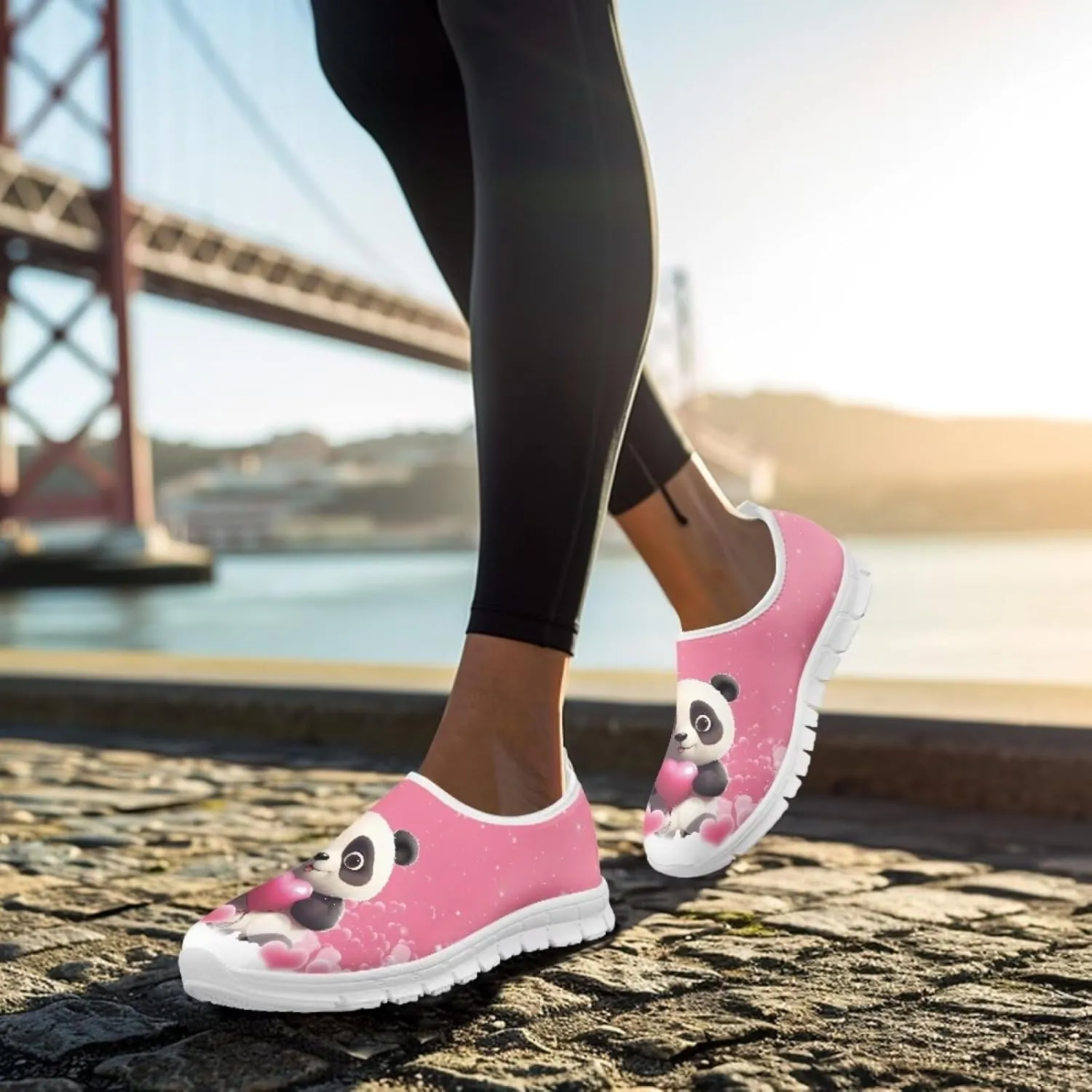 BIGCARJOB Sneaker for Women Slip-on Walking Shoes Road Running Shoes Comfortable Athletic Sock Shoes