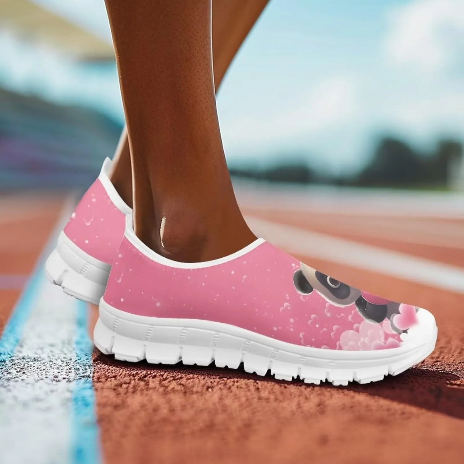 BIGCARJOB Sneaker for Women Slip-on Walking Shoes Road Running Shoes Comfortable Athletic Sock Shoes