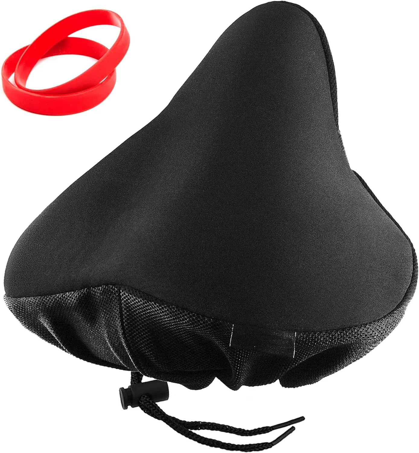 Bike Seat Cushion,Padded Gel Exercise Bike Seat Cover for Women Comfort, 11.5×9.5 inch Extra Wide and Soft Bicycle Seat Cushion for Stationary,Mountain Road Bike