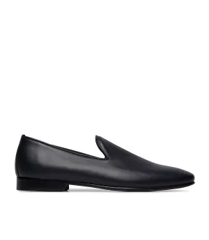Blue calfskin loafers