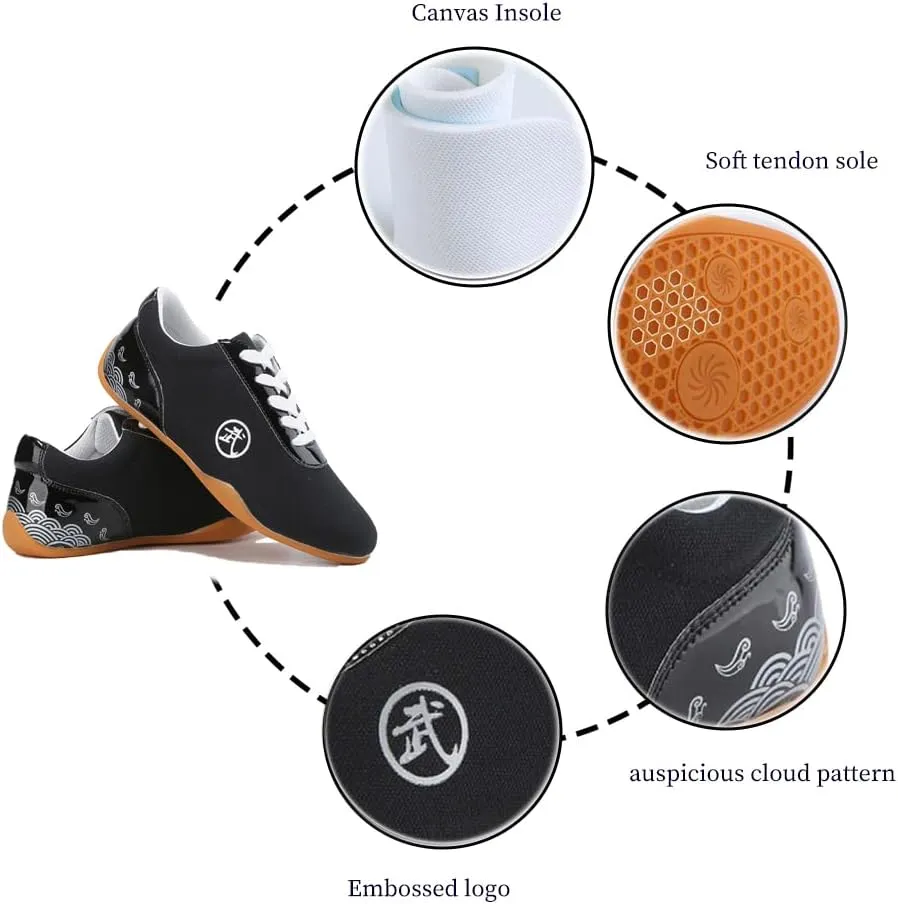 Boxing Karate Kung Fu Tai Chi Shoes,Sneakers for Men Women Kids Children Teenager Adults,