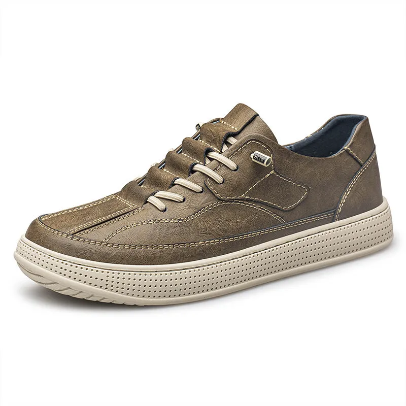Breathable Cowhide Skateboard Sneakers