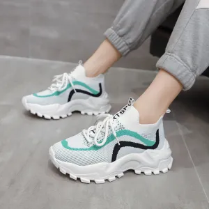 Breathable Flying Woven Casual Running Women'S Shoes