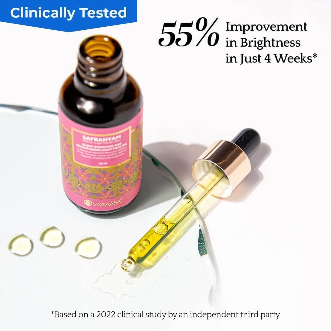 Brighten & Firm Face Oil Duo in a Free Gift Box.