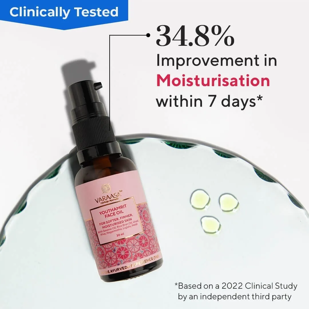 Brighten & Firm Face Oil Duo in a Free Gift Box.
