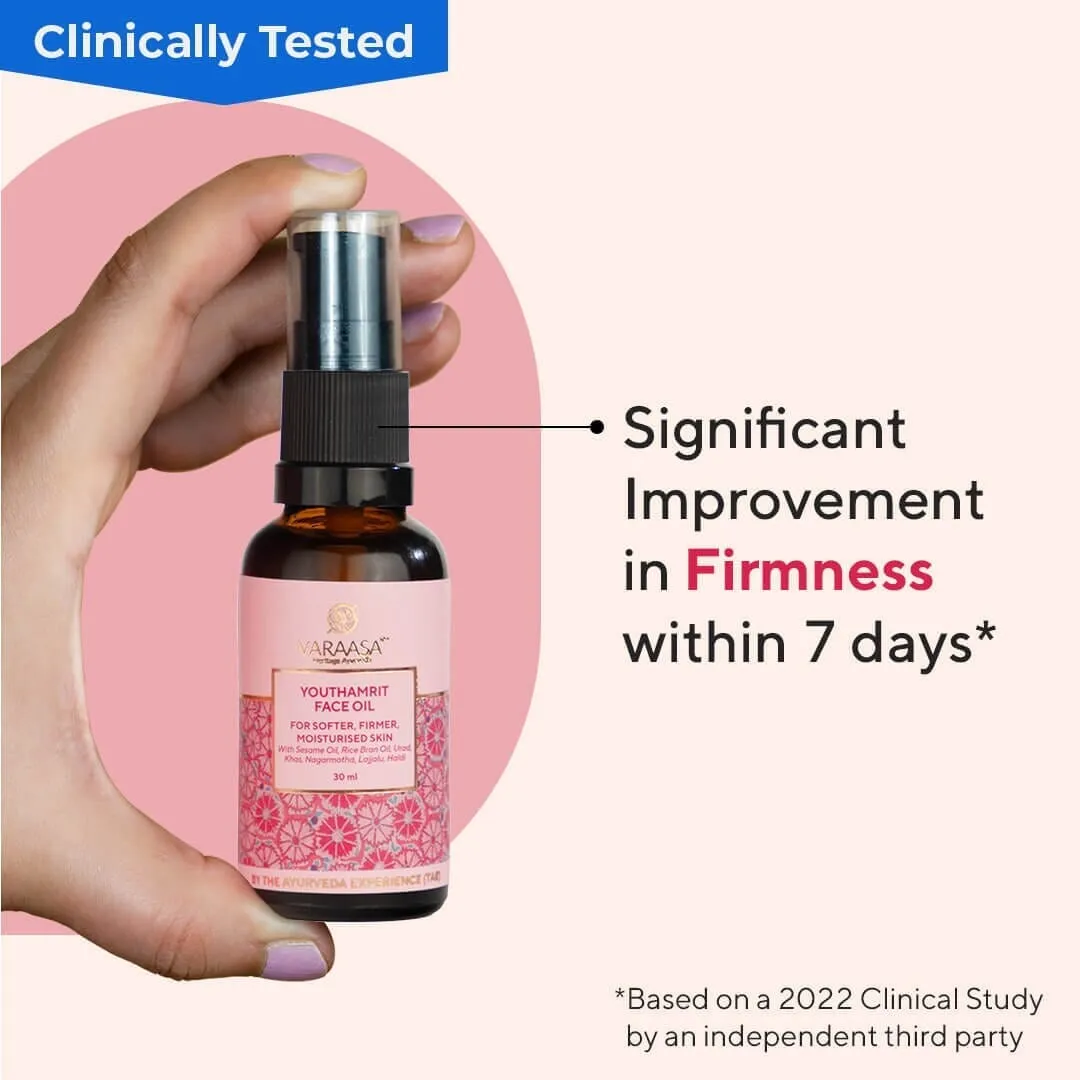Brighten & Firm Face Oil Duo in a Free Gift Box.
