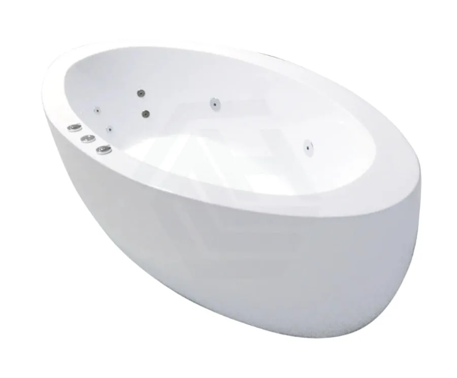 Broadway Aplauso 1920x1100x660mm Oval Acrylic Freestanding Spa Bathtub