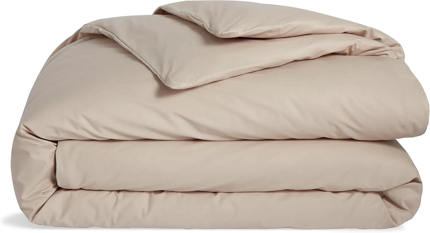Brooklinen Luxury Sateen Sheet Set - 7 Piece 100% Cotton Bed Sheets - 1 Fitted & 1 Flat Sheet, 4 Pillowcases, 1 Duvet Cover, Soft Sateen Sheets for Ultimate Comfort Queen - Pebble