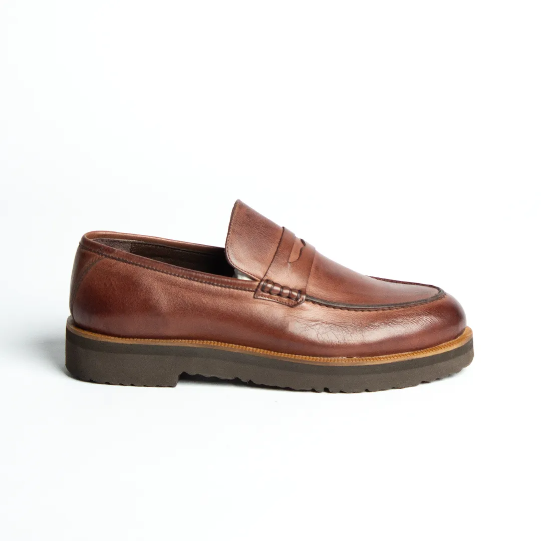 Brown Leather Loafer