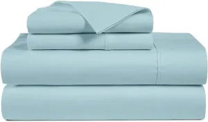California King Size Egyptian Cotton Sheets, Luxury 1000 Thread Count 4Pc Sheets Set, Soft Certified Sateen Weave 16" Deep Pocket Breathable Cooling Bedding Cal King Sheets Set - Sky Blue